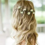 trenza cascada para primera comunion